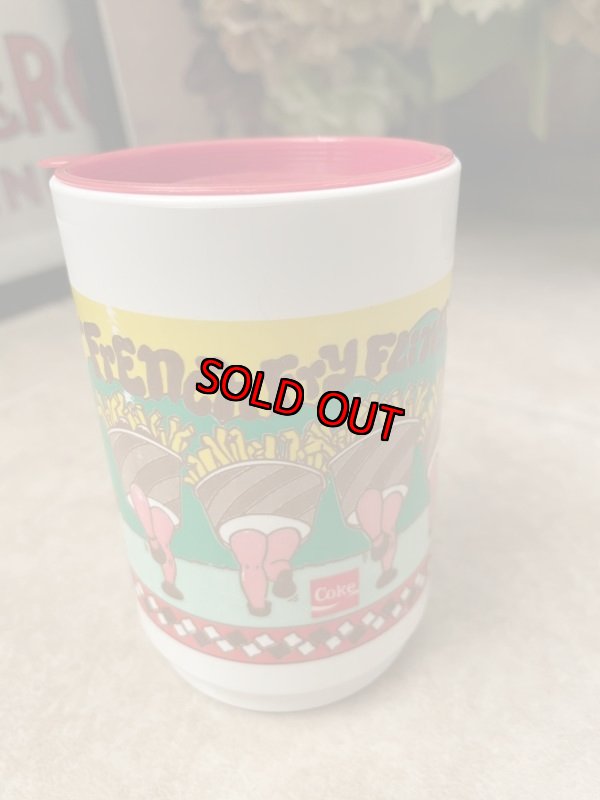 画像4: Dairy Queen plastic French Fry super bowl cup  With Lid / ディリークィーン プラスチック製 フレンチフライ　スーパーボール カップ (4)