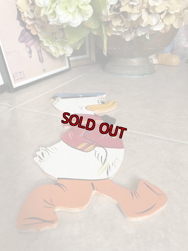 画像5: Disney Donald Duck wooden wall Deco   / ディズニー　ドナルドダック　木製　壁掛け　ハンドメイド (5)