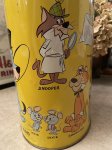 画像5: Hanna Barbera Hucklebrry Houned Yogi Bear Tin Trash Can / ハックルベリーハウンド　ヨギベア のアルミ製、メタル製のゴミ箱、トラッシュカン (5)