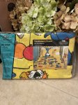 画像1: Hanna Barbera Huckleberry Hound Box  Sheet Yellow dead stock　/ ハンナバーベラ　レア！未開封！！　袋入りハックルベリーハウンド　ボックスシーツ (1)