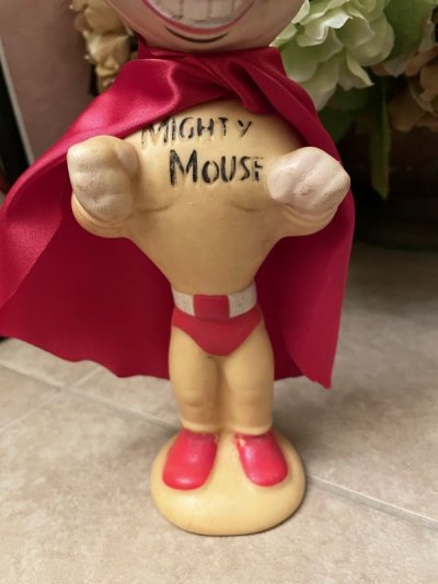 画像2: Mighty Mouse Rubber Doll with Cape 50-60‘s  / マイティマウス　ラバードール　