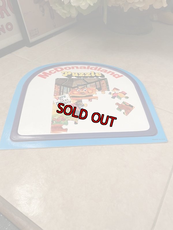 画像10: McDonald’s McDonaldland  puzzle sign (B) / マクドナルドのマクドナルドランド　パズル　サイン、看板 (10)