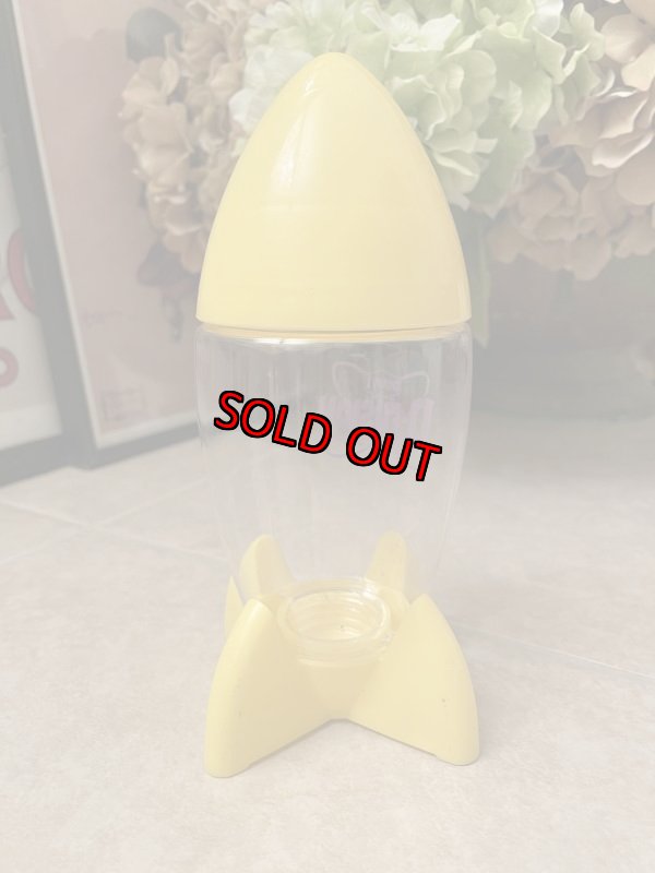 画像4: Denny’s restaurant plastic D Fusion Rocket drink cup Yellow / デニーズ　プラスチック製　ロケット ディフュージョン イエロー ドリンクカップ (4)