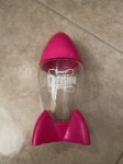 画像8: Denny’s restaurant plastic D Fusion Rocket drink cup Pink / デニーズ　プラスチック製　ロケット　ディフュージョン　ピンクドリンクカップ (8)