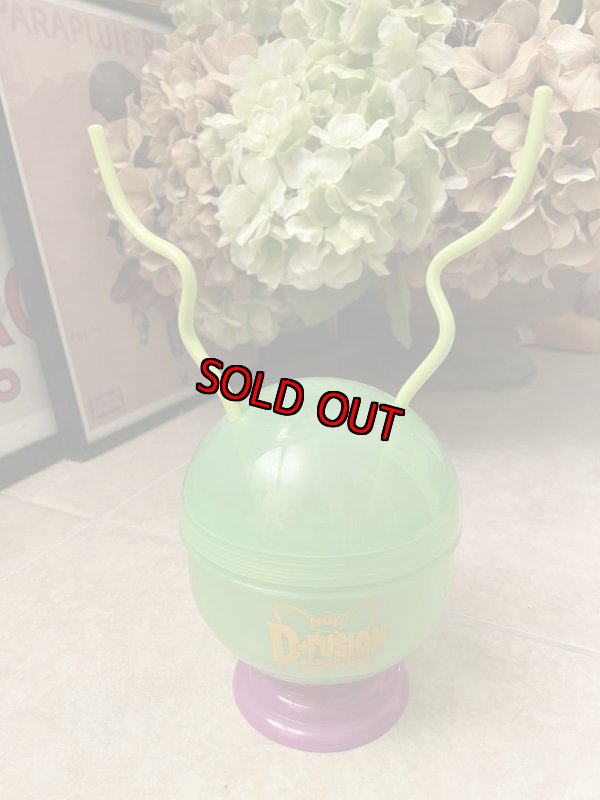 画像1: Denny’s restaurant plastic D Fusion drink cup Green / デニーズ　プラスチック製　ディフュージョン　グリーン　ドリンクカップ (1)
