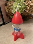 画像1: Denny’s restaurant plastic D Fusion Rocket drink cup Red / デニーズ　プラスチック製　ロケット ディフュージョン レッド ドリンクカップ (1)