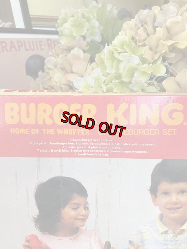 画像13: Burger King play food set Cheeseburger with box 1987 (B) / バーガーキングの箱入りプレイフード セット チーズバーガー (13)