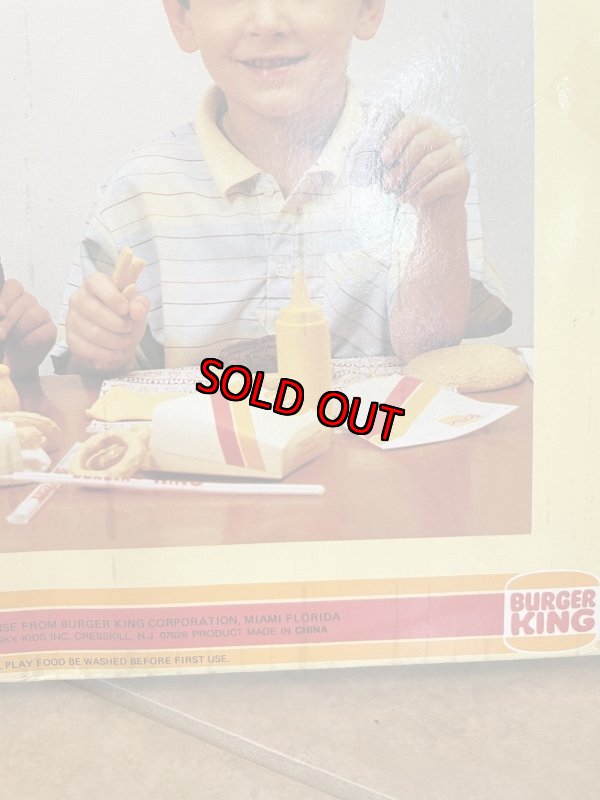 画像7: Burger King play food set Cheeseburger with box 1987 (B) / バーガーキングの箱入りプレイフード セット チーズバーガー (7)