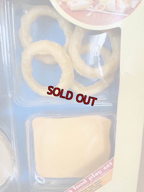 画像8: Burger King play food set Cheeseburger with box 1987 (B) / バーガーキングの箱入りプレイフード セット チーズバーガー (8)