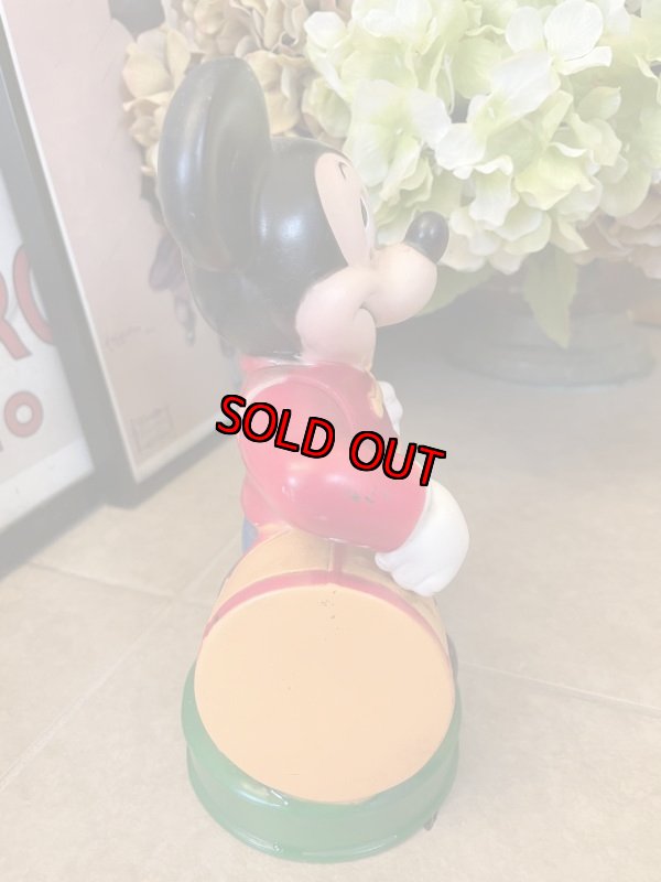 画像4: Disney Mickey Mouse  Drum Vinyl doll coin bank / ディズニーのミッキーマウス　ドラム　プラスチック製　貯金箱 (4)