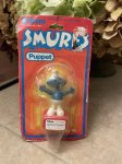 画像1: Smurfs Heml Push  Puppet 1981 / スマーフ　Helm社　ブリスター入りプッシュパペット (1)