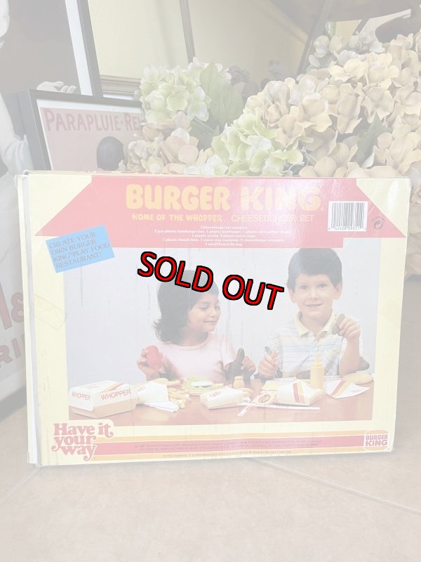 画像11: Burger King play food set Cheeseburger with box 1987 (B) / バーガーキングの箱入りプレイフード セット チーズバーガー (11)
