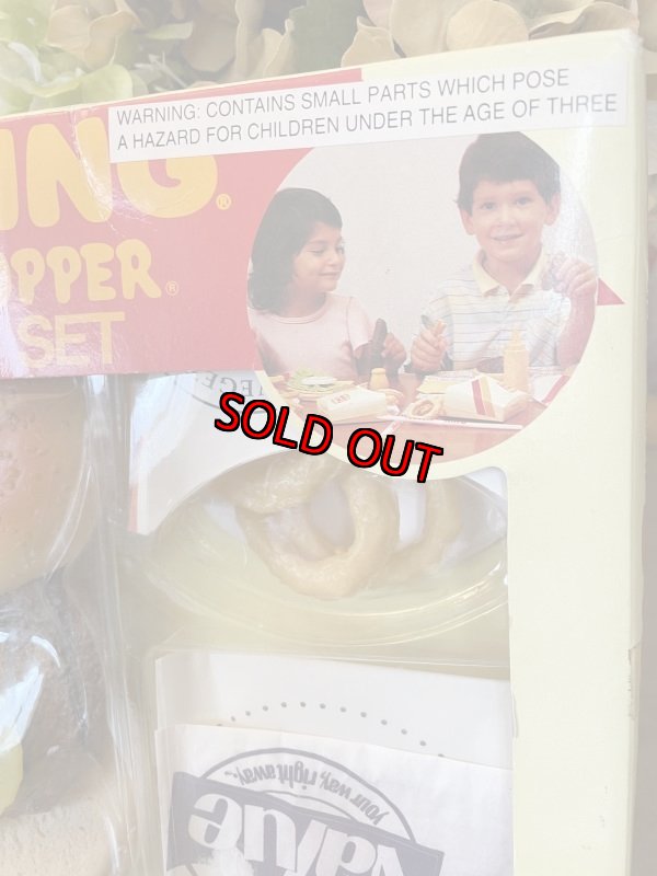 画像3: Burger King play food Cheese Burger set with box 1987 (C) / バーガーキングの箱入りプレイフードセット (3)