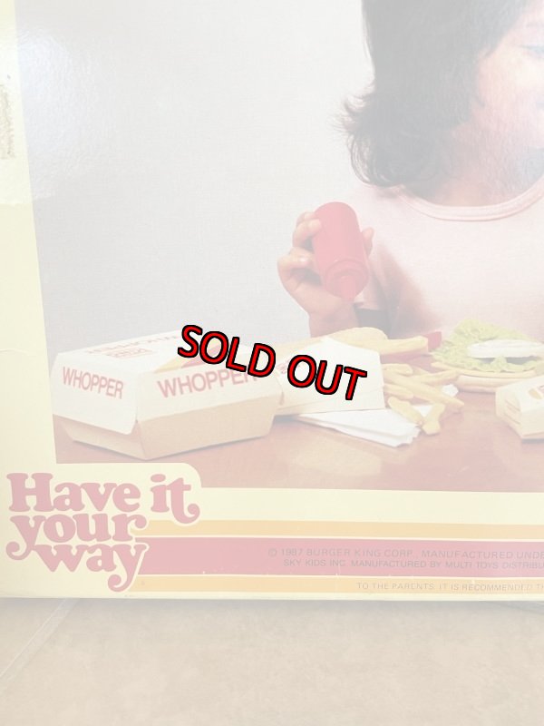 画像11: Burger King play food Cheese Burger set with box 1987 (C) / バーガーキングの箱入りプレイフードセット (11)