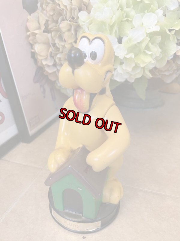 画像1: Disney Pluto Plastic Coin Bank Doll 70‘s / ディズニーのプルート　プラスチック製、貯金箱　 (1)