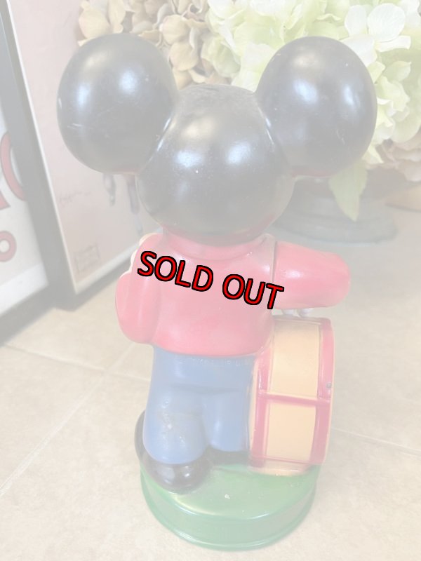 画像3: Disney Mickey Mouse  Drum Vinyl doll coin bank / ディズニーのミッキーマウス　ドラム　プラスチック製　貯金箱 (3)