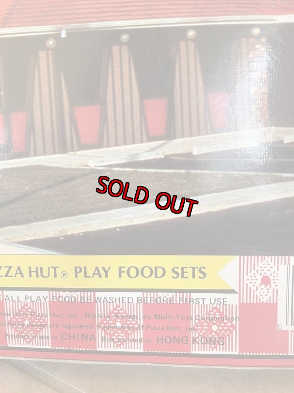 画像8: Pizza Hut play food set with box 1988  / ピザハットの箱入りプレイフード パスタと2切れピザセット (8)