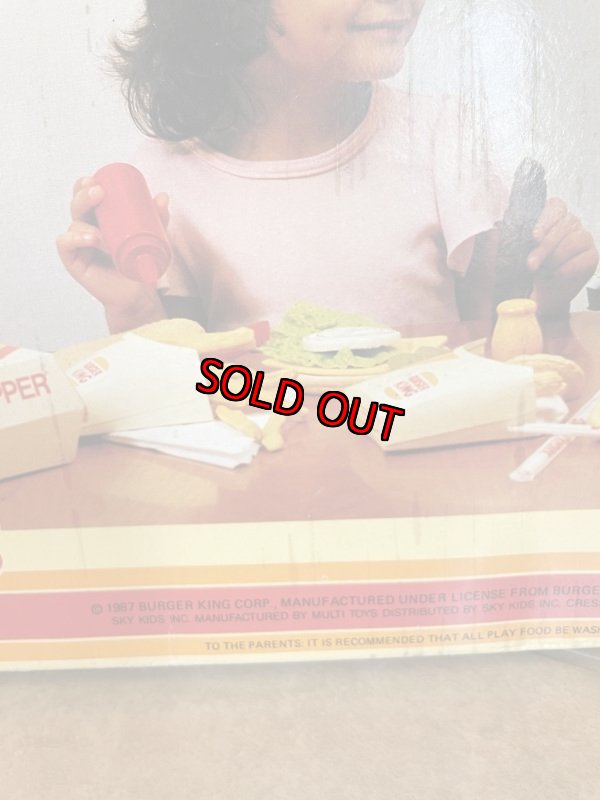画像12: Burger King play food set Cheeseburger with box 1987 (B) / バーガーキングの箱入りプレイフード セット チーズバーガー (12)