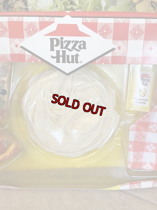 画像2: Pizza Hut play food set with box 1988  / ピザハットの箱入りプレイフード パスタと2切れピザセット (2)