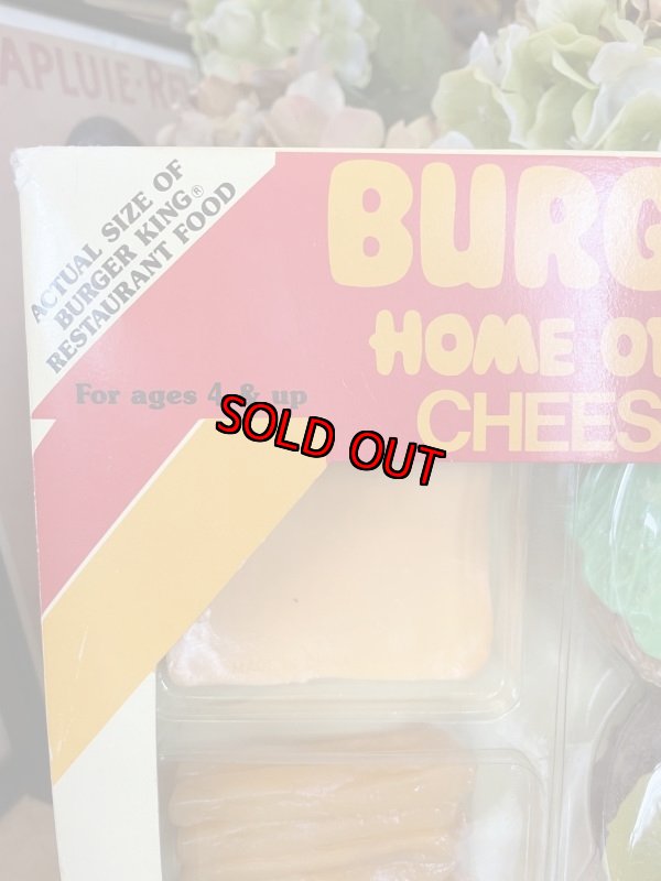画像2: Burger King play food Cheese Burger set with box 1987 (C) / バーガーキングの箱入りプレイフードセット (2)