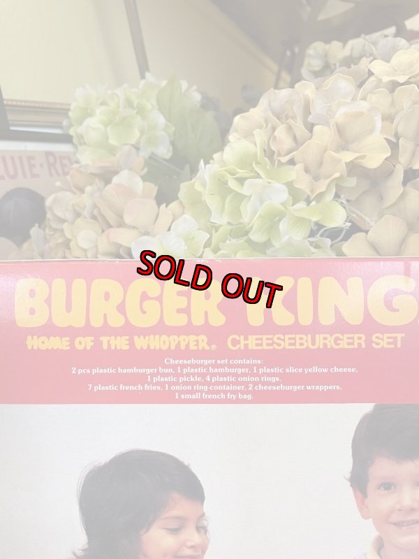 画像13: Burger King play food Cheese Burger set with box 1987 (C) / バーガーキングの箱入りプレイフードセット (13)