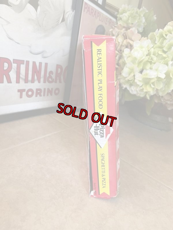 画像10: Pizza Hut play food set with box 1988  / ピザハットの箱入りプレイフード パスタと2切れピザセット (10)