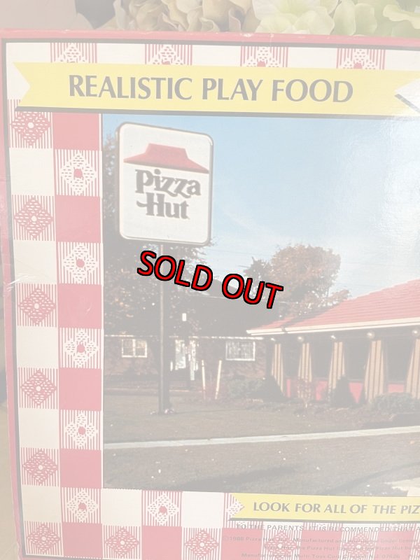 画像14: Pizza Hut play food set with box 1988  / ピザハットの箱入りプレイフード パスタと2切れピザセット (14)