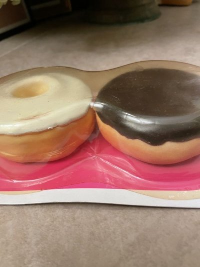 画像1: Dunkin Donuts Play Food Set 2 Donuts 1987 / ダンキンドーナツ プレイフードセット 2個ドーナツ レア!!