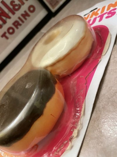 画像2: Dunkin Donuts Play Food Set 2 Donuts 1987 / ダンキンドーナツ プレイフードセット 2個ドーナツ レア!!