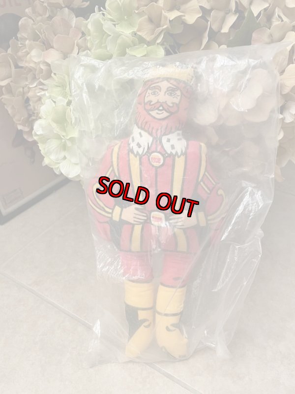 画像1: Burger King Pillow Doll with bag / バーガーキングの袋入りピロードール 70年代　スリム (1)