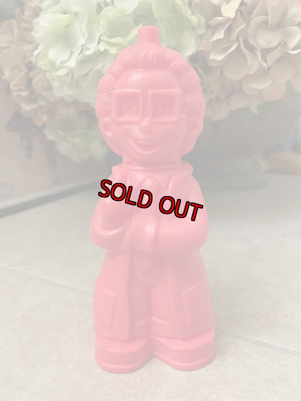 画像1: Burger King kids club coolers red(I.Q) plastic drink bottle 1995 / バーガーキング キッズクラブ　レッド(アイキュー) ドリンクボトル (1)