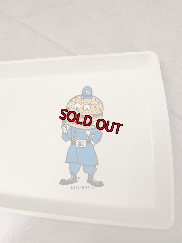 画像2: McDonald’s Big Mac Police  Plastic Tray (A)  / マクドナルドのビッグマックポリス　プラスチック製トレー (2)