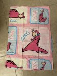 画像1: Hanna Barbera Flintstones Dino Pillow Case (A) / フリントストーンズ、ディノのピローケース、枕カバー (1)