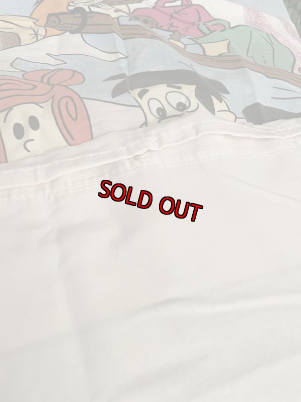 画像5: Hanna Barbera Flintstones Duvet Fabric Sheets 80-90‘s / ハンナバーベラ、フリントストーンズの布団カバー (5)