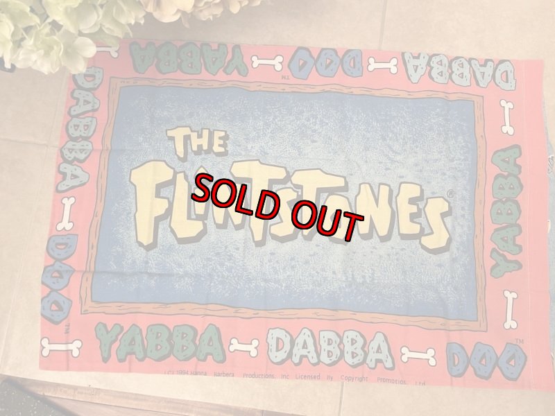 画像1: Hanna Barbera Flintstones Yabba Dabba  Pillow Case 1994  / フリントストーンズ 、ピローケース、枕カバー (1)