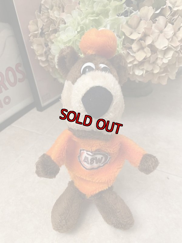 画像1: A&W Rootbeer Bear Plush Hand Puppet / エーアンドダブリュー　ベア　ぬいぐるみ　ハンドパペット (1)