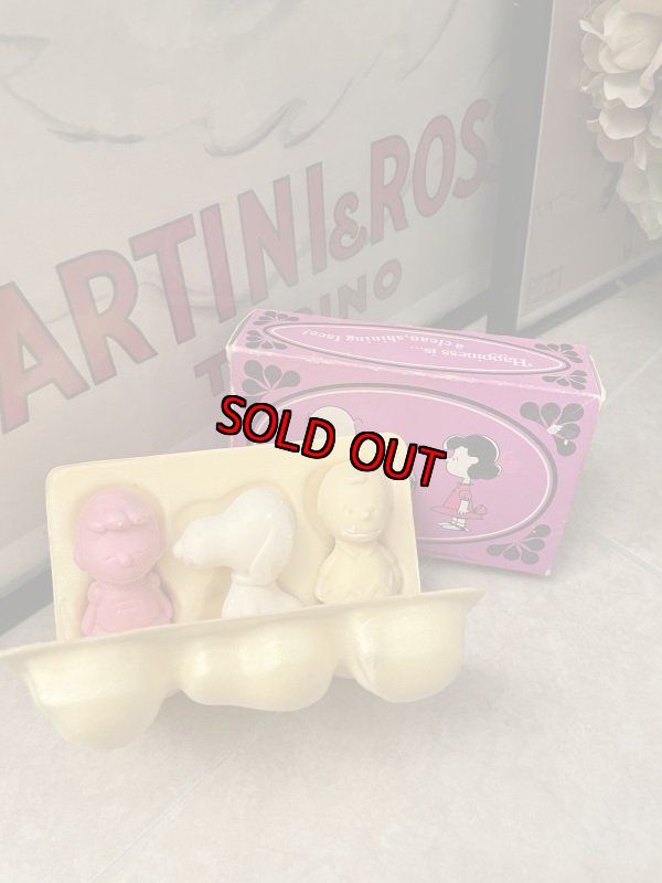 画像1: Peanuts Snoopy Gang Avon Soap With Box 1970  / ピーナッツ　スヌーピー エイボン　箱入りソープ、石鹸セット (1)