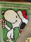 画像6: Peanuts Snoopy Christmas Rug (B) 1968 / ピーナッツ、スヌーピー　クリスマス、キャンディラグ (6)