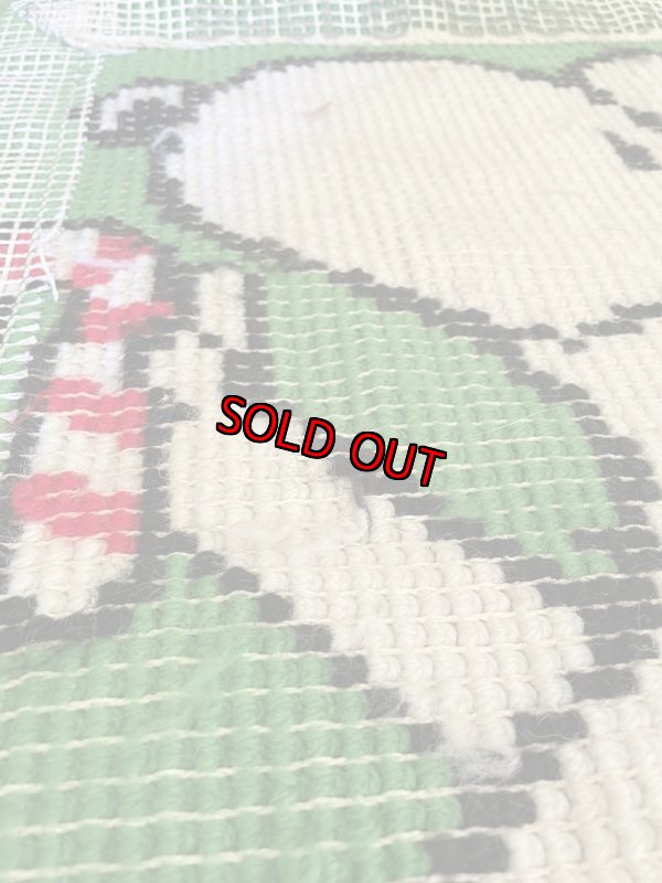 画像2: Peanuts Snoopy Christmas Rug (B) 1968 / ピーナッツ、スヌーピー　クリスマス、キャンディラグ (2)