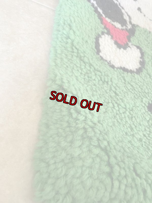 画像3: Peanuts Snoopy Christmas Rug (B) 1968 / ピーナッツ、スヌーピー　クリスマス、キャンディラグ (3)