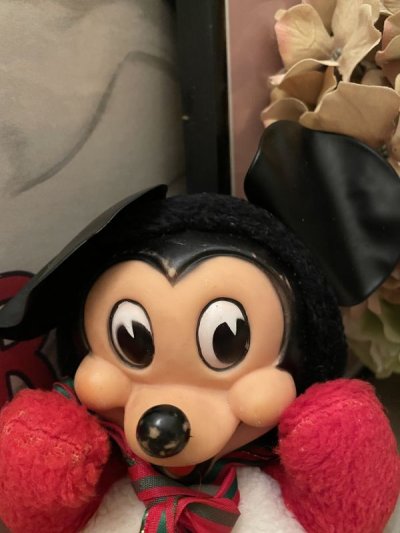 画像1: Disney Mickey Mouse Gund Rubber Face  plush  Doll / ディズニー　ガンド社、ミッキーマウスのラバーフェイスぬいぐるみ　50’s