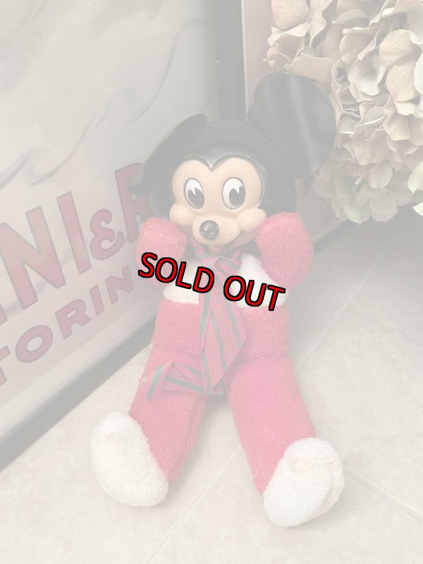 画像1: Disney Mickey Mouse Gund Rubber Face  plush  Doll / ディズニー　ガンド社、ミッキーマウスのラバーフェイスぬいぐるみ　50’s (1)