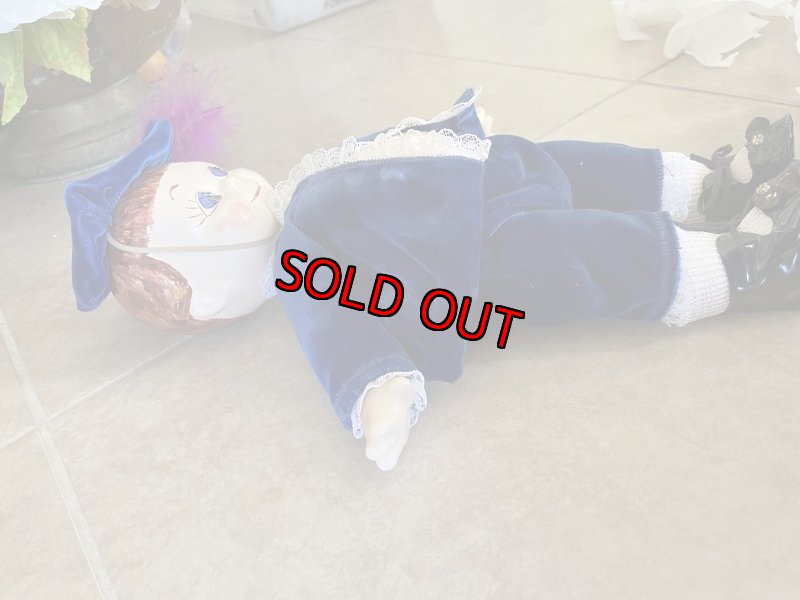 画像5: Ceramic Navy cloth doll 50’s / 陶器製ネイビーベルベット服　人形、ドール (5)