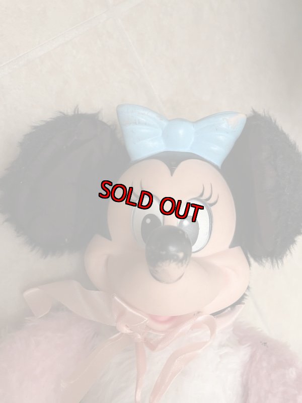 画像6: Disney Minnie Mouse Rubber Face  plush  Doll / ディズニー　ミニーマウスのラバーフェイスぬいぐるみ　 (6)