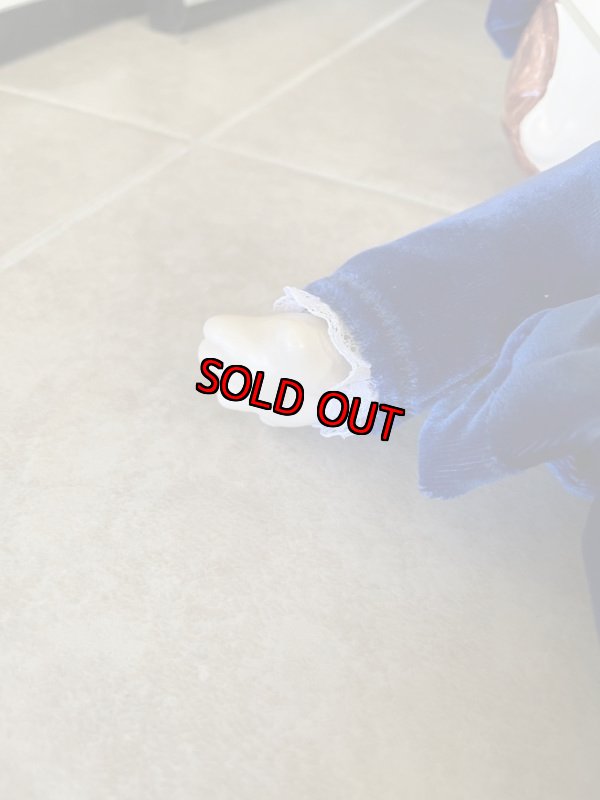 画像2: Ceramic Navy cloth doll 50’s / 陶器製ネイビーベルベット服　人形、ドール (2)