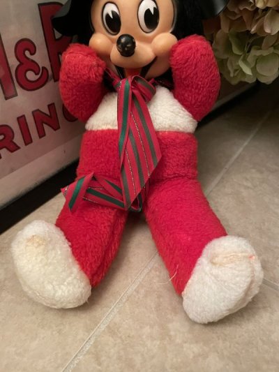 画像2: Disney Mickey Mouse Gund Rubber Face  plush  Doll / ディズニー　ガンド社、ミッキーマウスのラバーフェイスぬいぐるみ　50’s