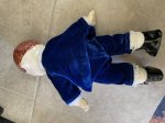 画像6: Ceramic Navy cloth doll 50’s / 陶器製ネイビーベルベット服　人形、ドール (6)
