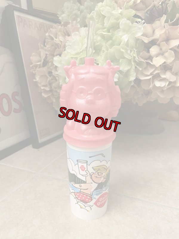 画像1: Dairy Queen Dennis The Menace Pink Margaret Drink Cup Canada / ディリークィーン　デニス　ザ　メナス　ドリンクボトル　ピンク　マーガレット (1)