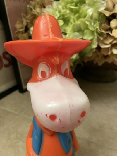 画像1: Hanna Barbera Quick Draw McGraw Coin Bank1960’s / ハンナバーベラ 早撃ちマック　プラスチック製　貯金箱