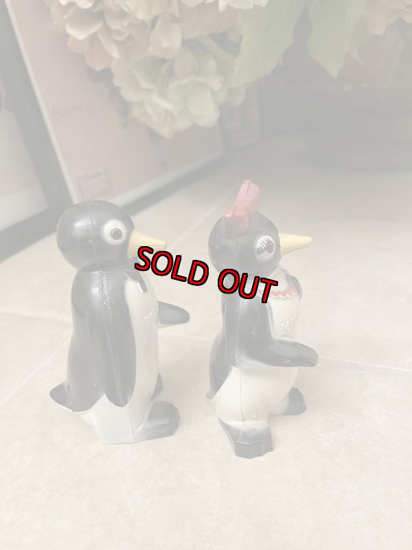 画像4:  Kool Cigarettes Penguins  WILLIE & MILLIE Salt And Pepper 50‘s / クール　ペンギン　ウィリー＆ミリー　ソルト＆ペッパーセット (4)